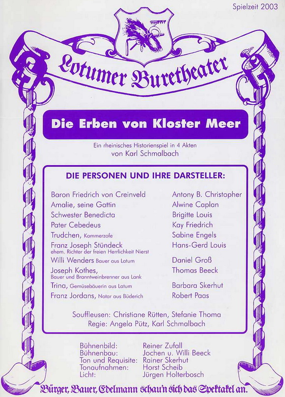 2003 Die Erben von Kloster Meer PH1