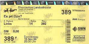 Eintrittskarte