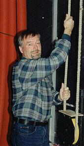 Dieter an den Seilen